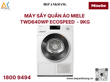 Máy Sấy Quần Áo Miele - TWD640WP EcoSpeed - 9kg